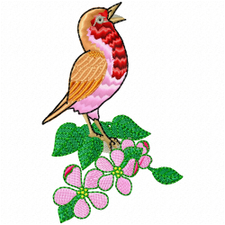 Small Birds Embroidery Design 6